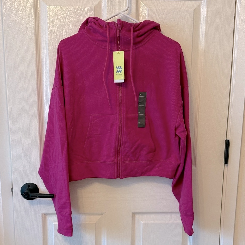 All in Motion ribbed zip up hoodie